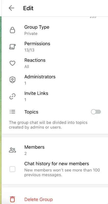 Administrator settings